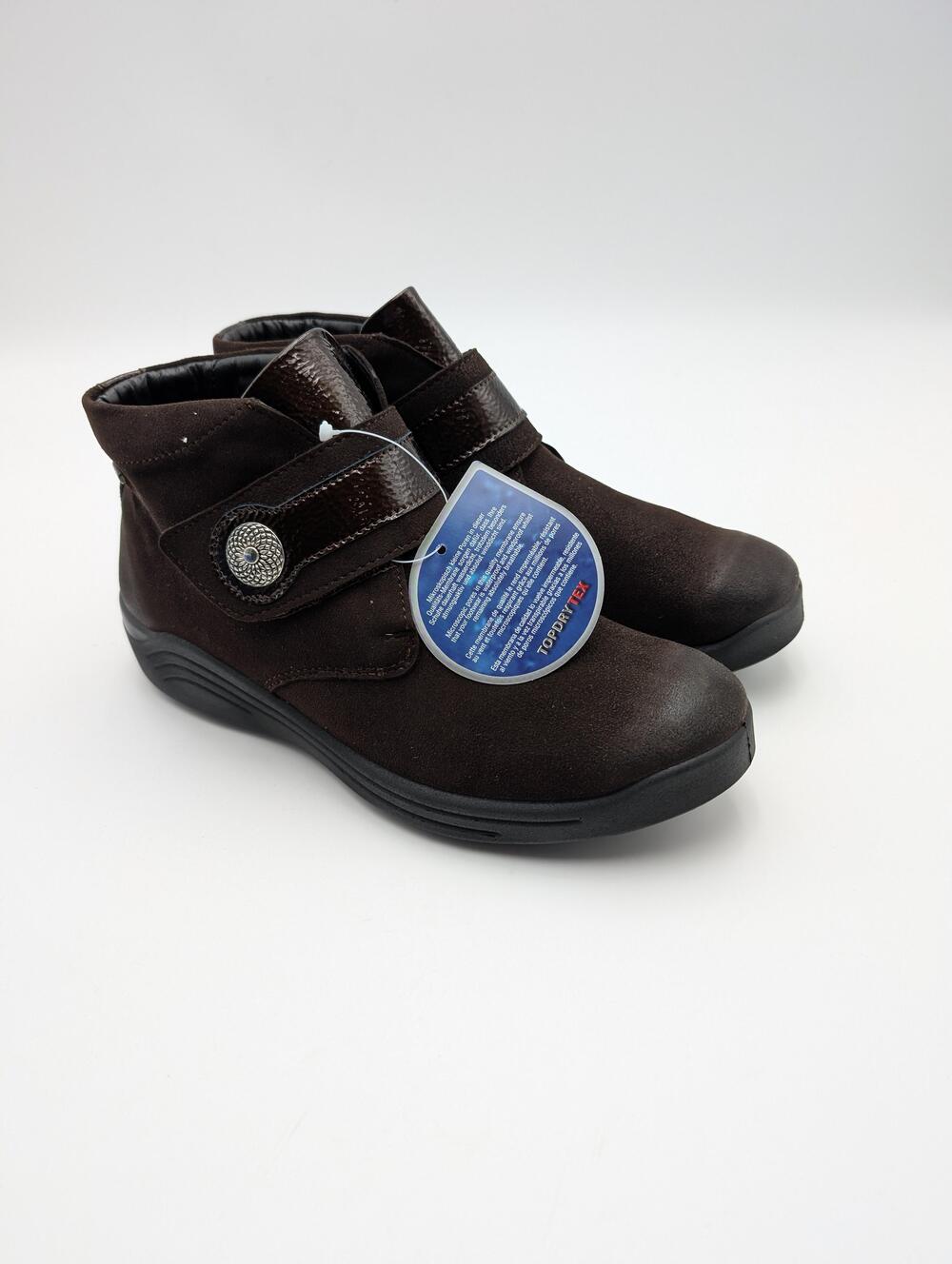 Romika Boots Womens Size 6.5 Brown Suede Ankle Waterproof Wedge Comfort Booties